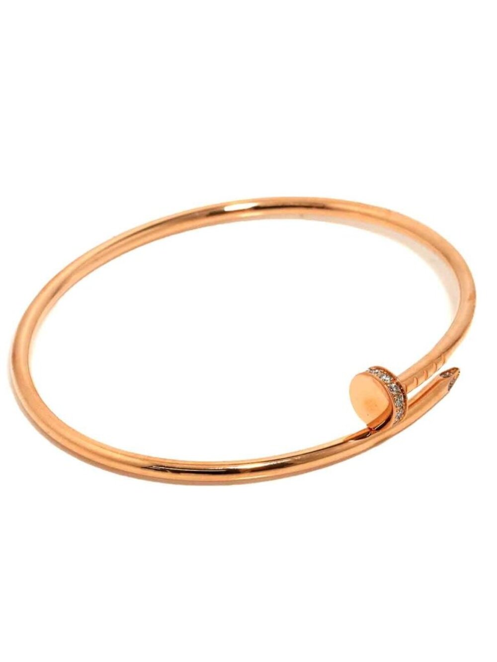 Cartier Juste un Clou SM 17 Bracelet Diamond 18k PG 750 Certificate - Picture 3 of 8